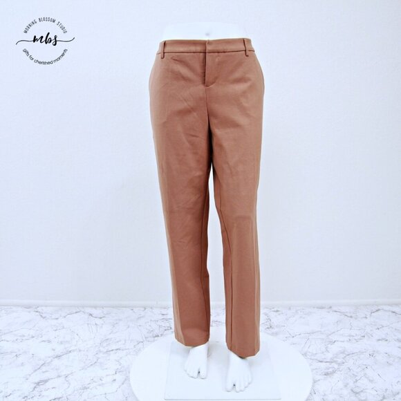 NWT Korye Mid Rise Straight Leg Dress Pants Tan Women US XL, 16 - Picture 2 of 10